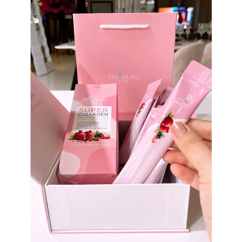 Thạch collagen DoYoung Beauty Super collagen skin generation 7 in 1