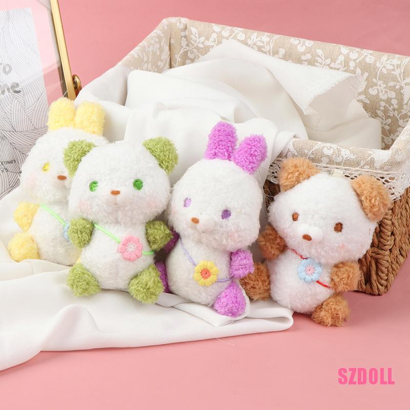 Móc Khóa Cặp Gấu/Thỏ Mini 12CM Dễ Thương Ts2Szdoll