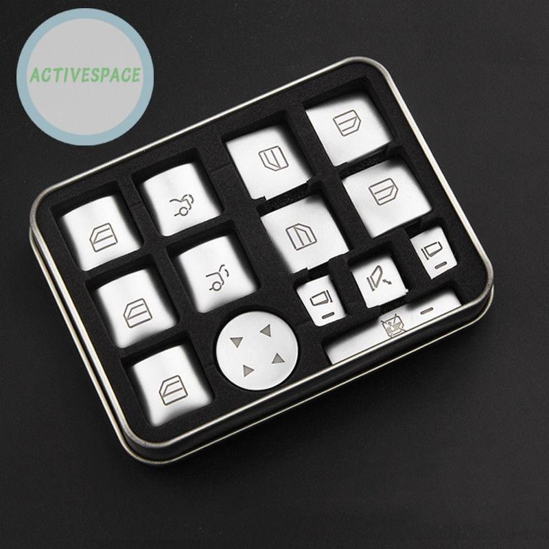 Bộ 12 khung trang trí công tắc cho cửa sổ xe ô tô mercedes-benz A / B / C W204 / ew212