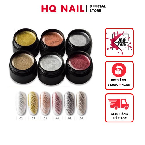 Gel nhện nhũ viền Vinimay làm viền cực nét cho bộ nail xinh