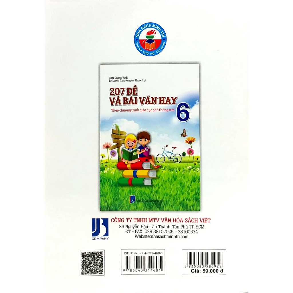 Sách 207 Đề Và Bài Văn Hay Lớp 6 (Theo Chương Trình Giáo Dục Phổ Thông Mới) (Tái Bản)