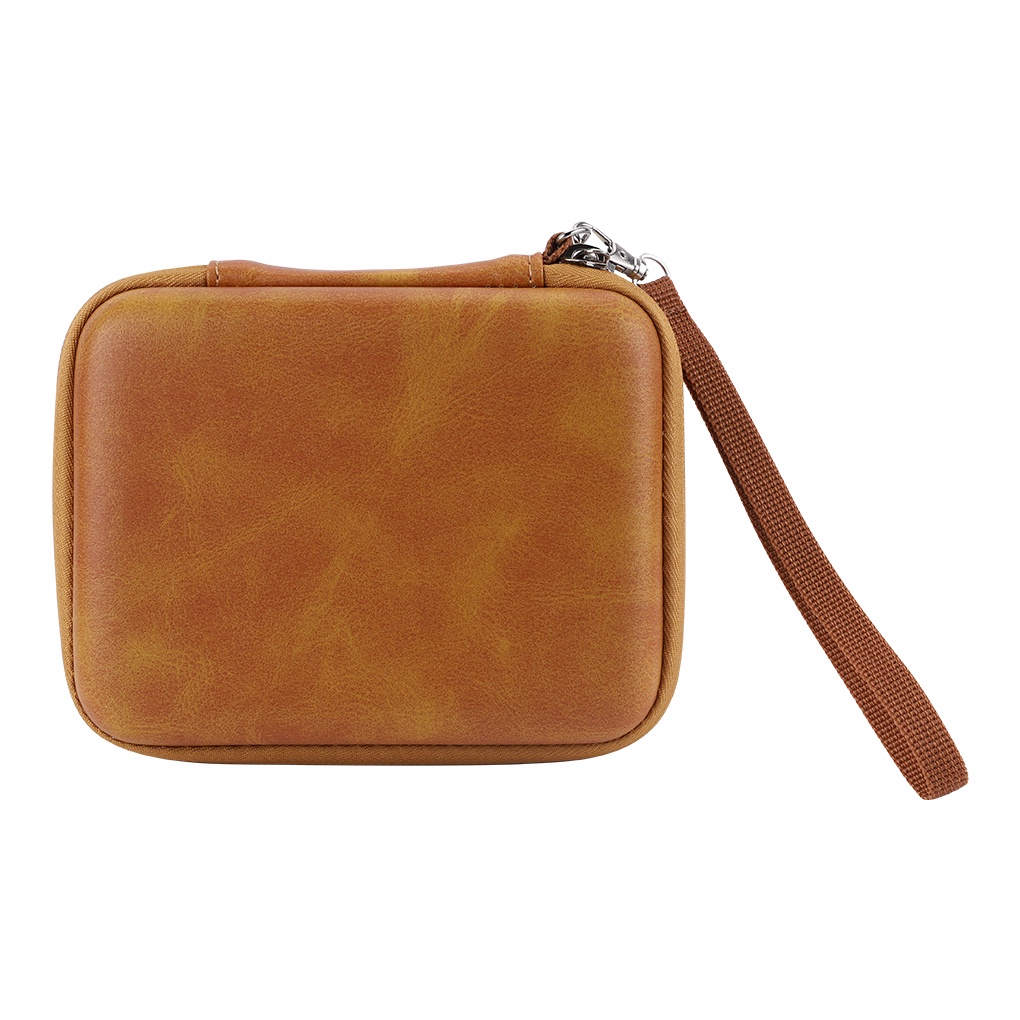 Guitar Pick Holder Zipper Leather Pick Storage Bag Waterproof Portable Guitar Plectrum Case