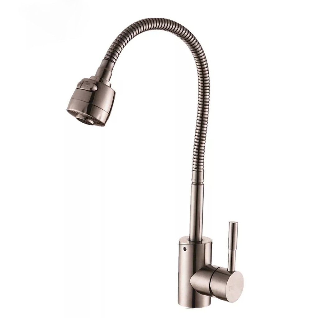 Vòi chén lò xo lạnh inox 304 cao cấp VC-215A