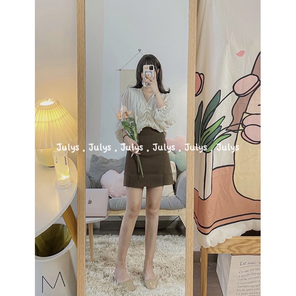 Áo croptop nhún bèo chất xốp (ảnh thật shop chụp kèm video)