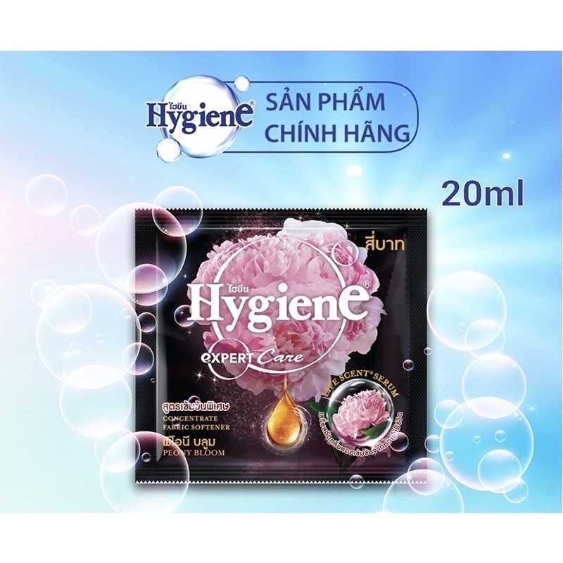 1 gói 20ml nước xả mềm vải Quần áo hygiene đậm đặc Thái Lan(Siêu thơm)