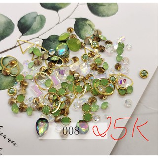 set đá charm trang trí móng tay