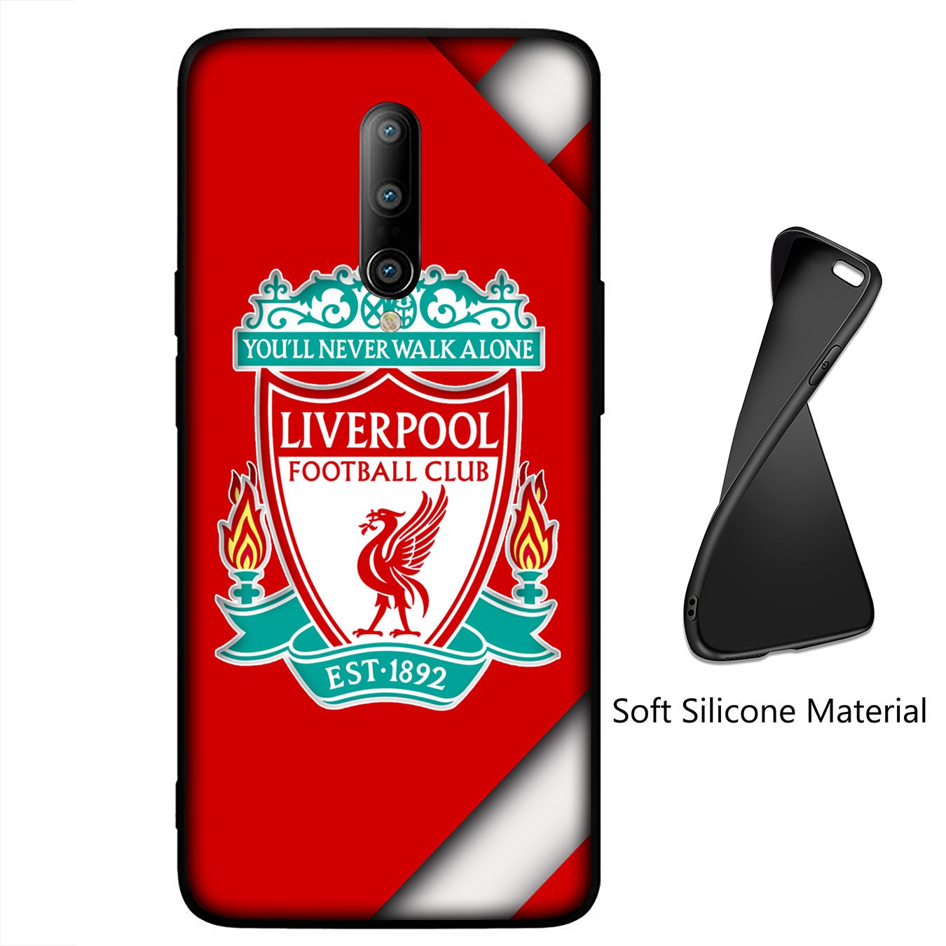 iPhone 12 Mini 11 Max Pro SE 2020 XR Phone Case Soft Silicone Casing Liverpool Logo  Wallpaper