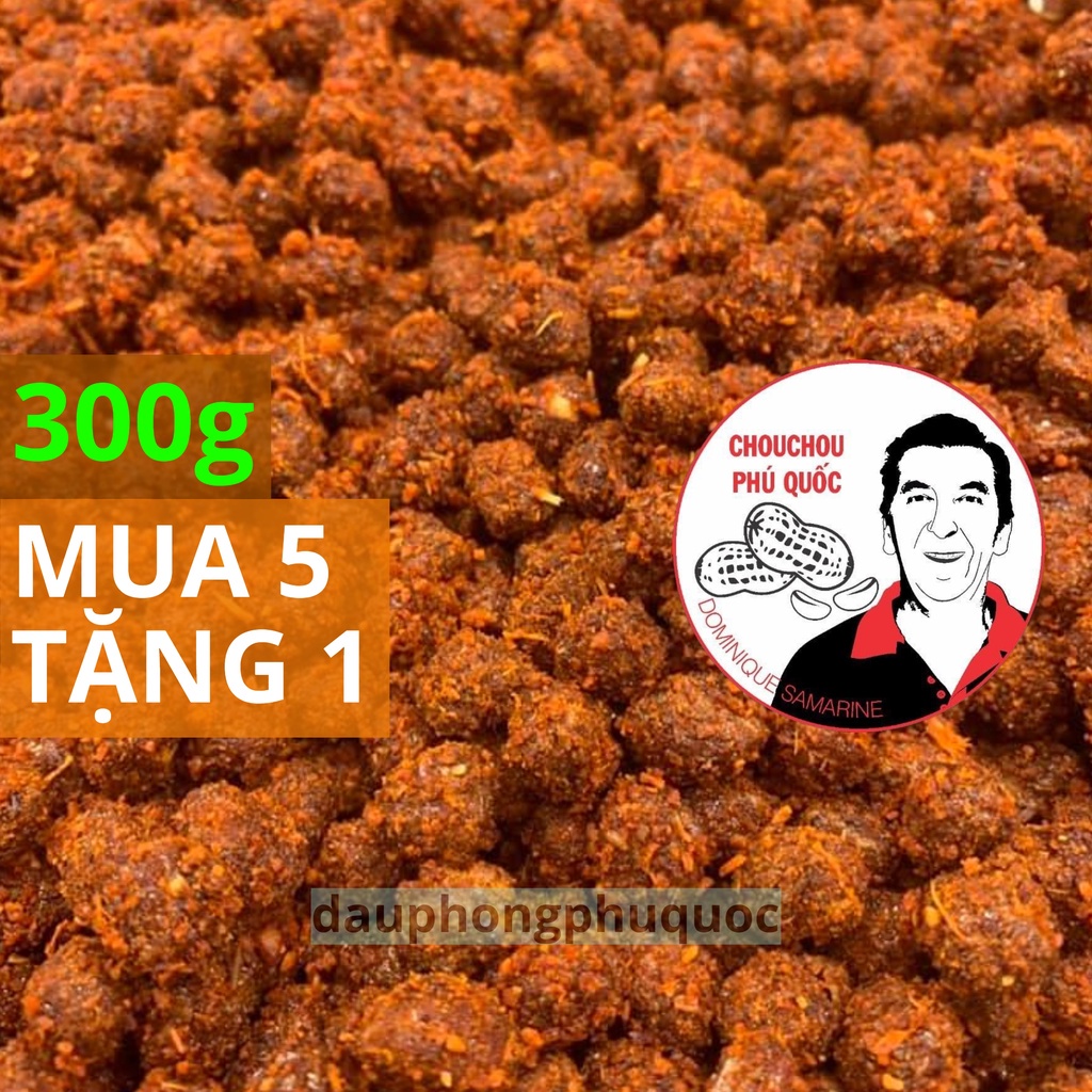 ️ Đậu phộng cay thơm 4 vị CHOUCHOU PHÚ QUỐC ÔNG TÂY - hũ 300g