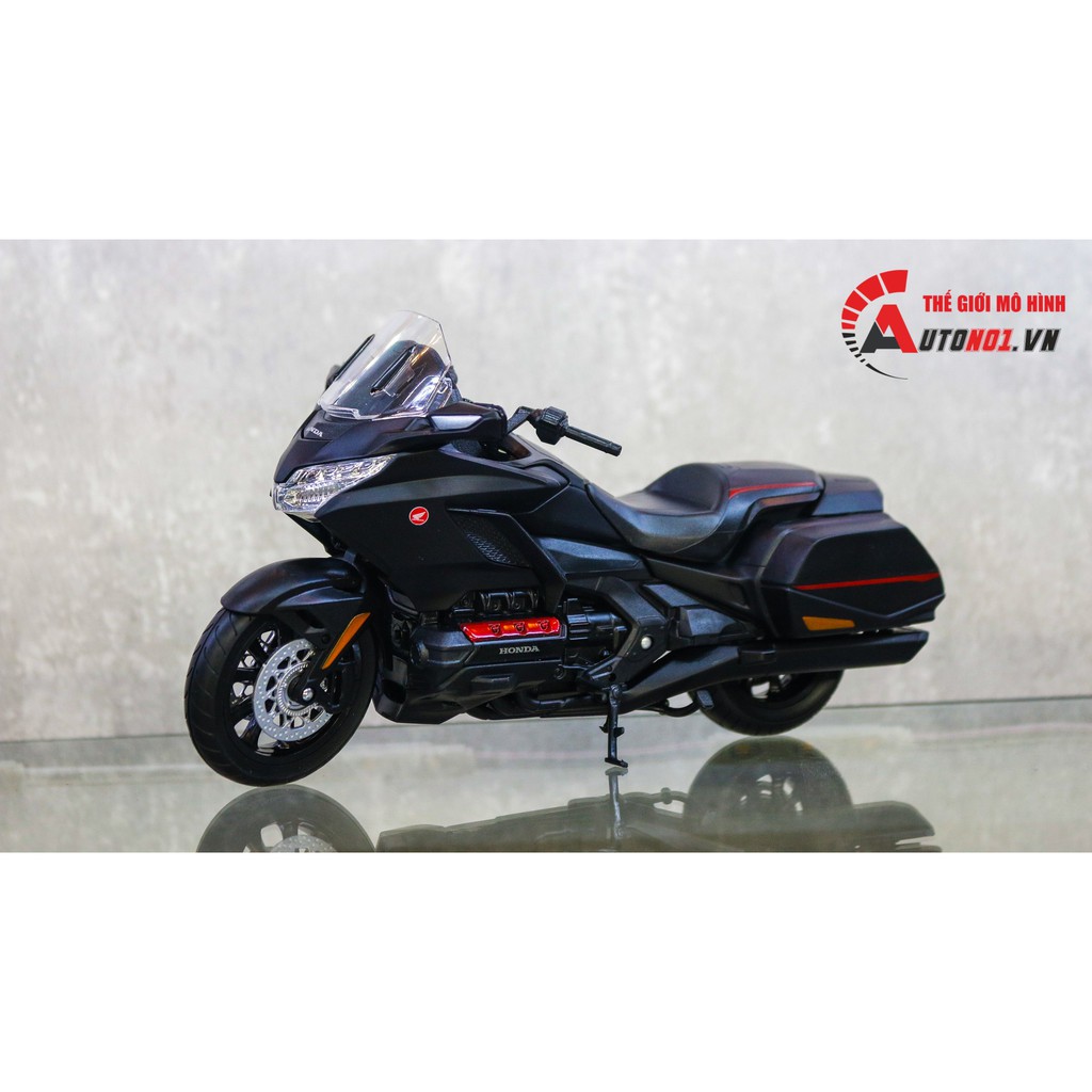 MÔ HÌNH XE HONDA GOLDWING 2020 BLACKRED 1:12 WELLY 7490