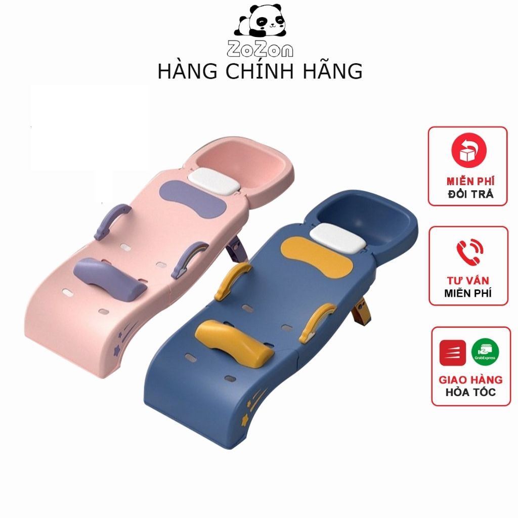 Ghế Gội Đầu Cho Bé Cỡ Đại Zozon Giường Gội Đầu Gấp Gọn Có Tay Vịn Nấc Điều Chỉnh