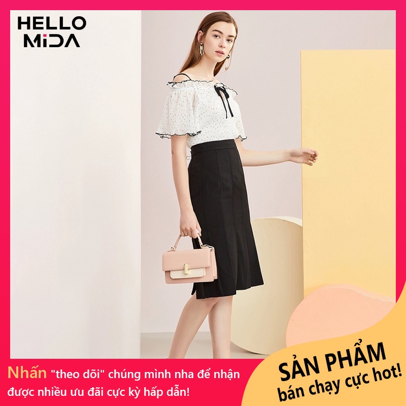 áo voan tay ngắn bèo lá sen dịu dàng thời trang mùa hè mẫu mới nhất