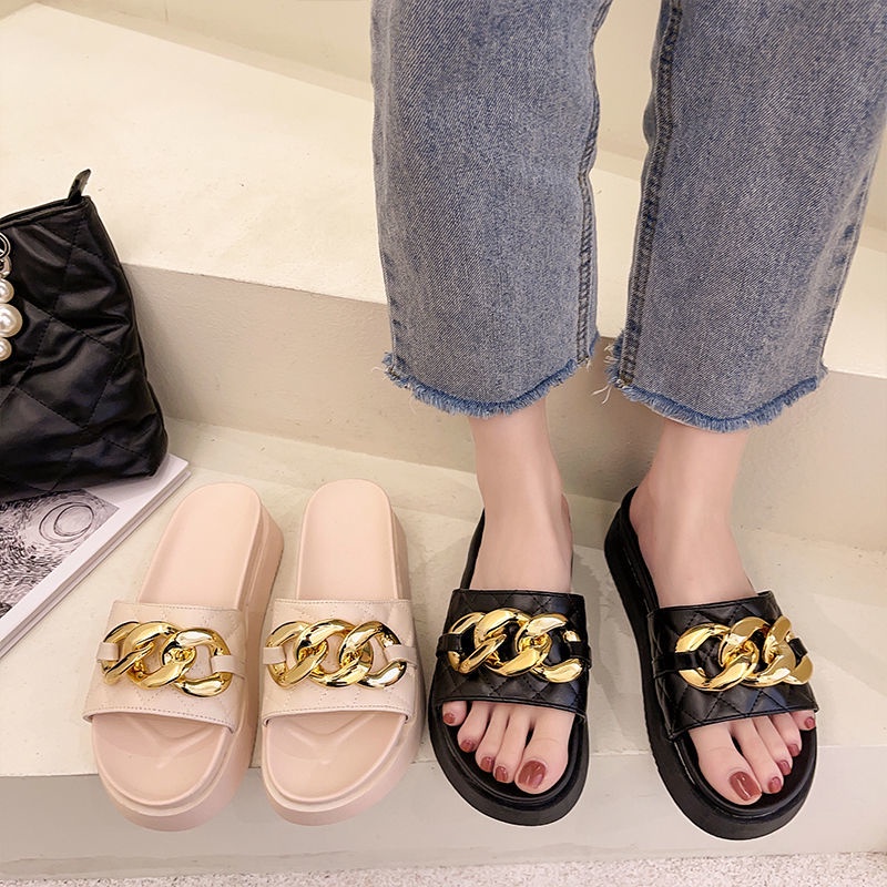 Dép Sandal Đế Dày Cao Thời Trang Mùa Hè Dễ Phối Đồ