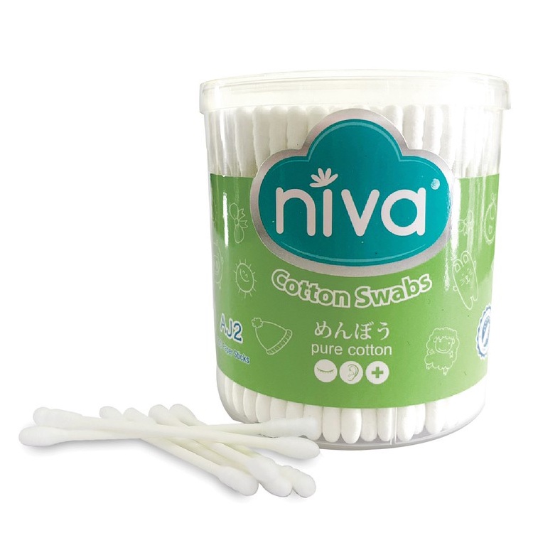 Tăm bông ngoái tai thân giấy LIPZO Niva Cotton Buds AJ2 (200 Que)