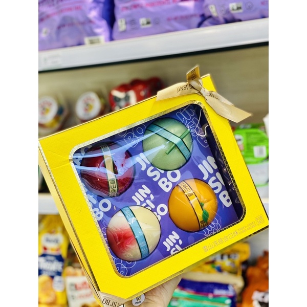 Jinsibo - Hộp quà - Thạch trái cây 4 quả