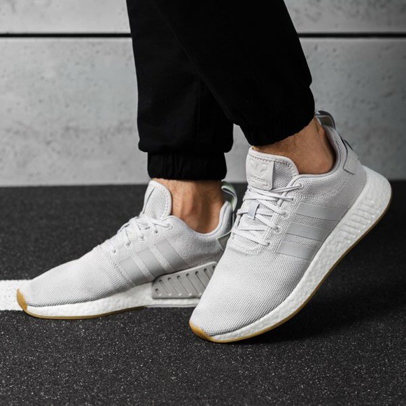 Giày Nam Nữ Adidas NMD R2 Trắng Xám Đế Gum - CQ2403 [Chính Hãng]