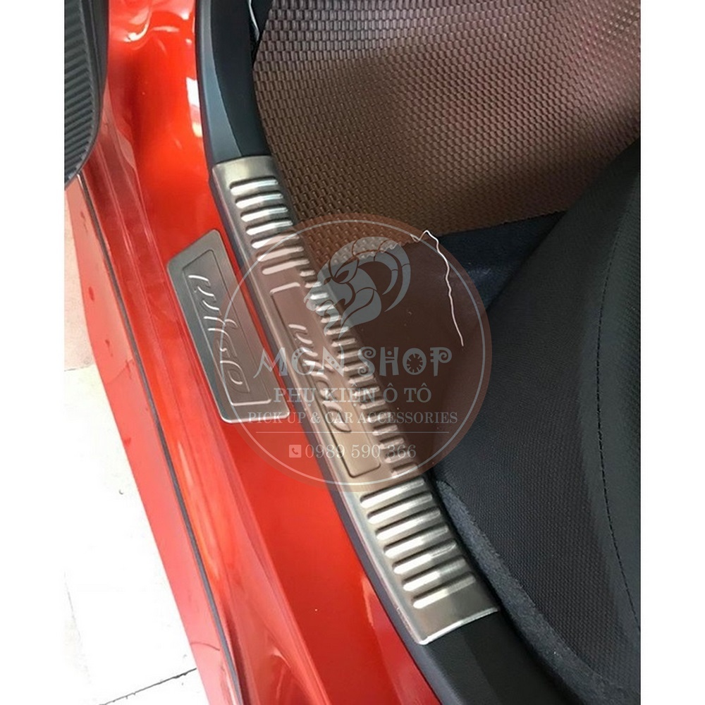 [Ốp bậc bước chân] [Toyota Wigo 2018 - 2021] [bên trong / bên ngoài] inox