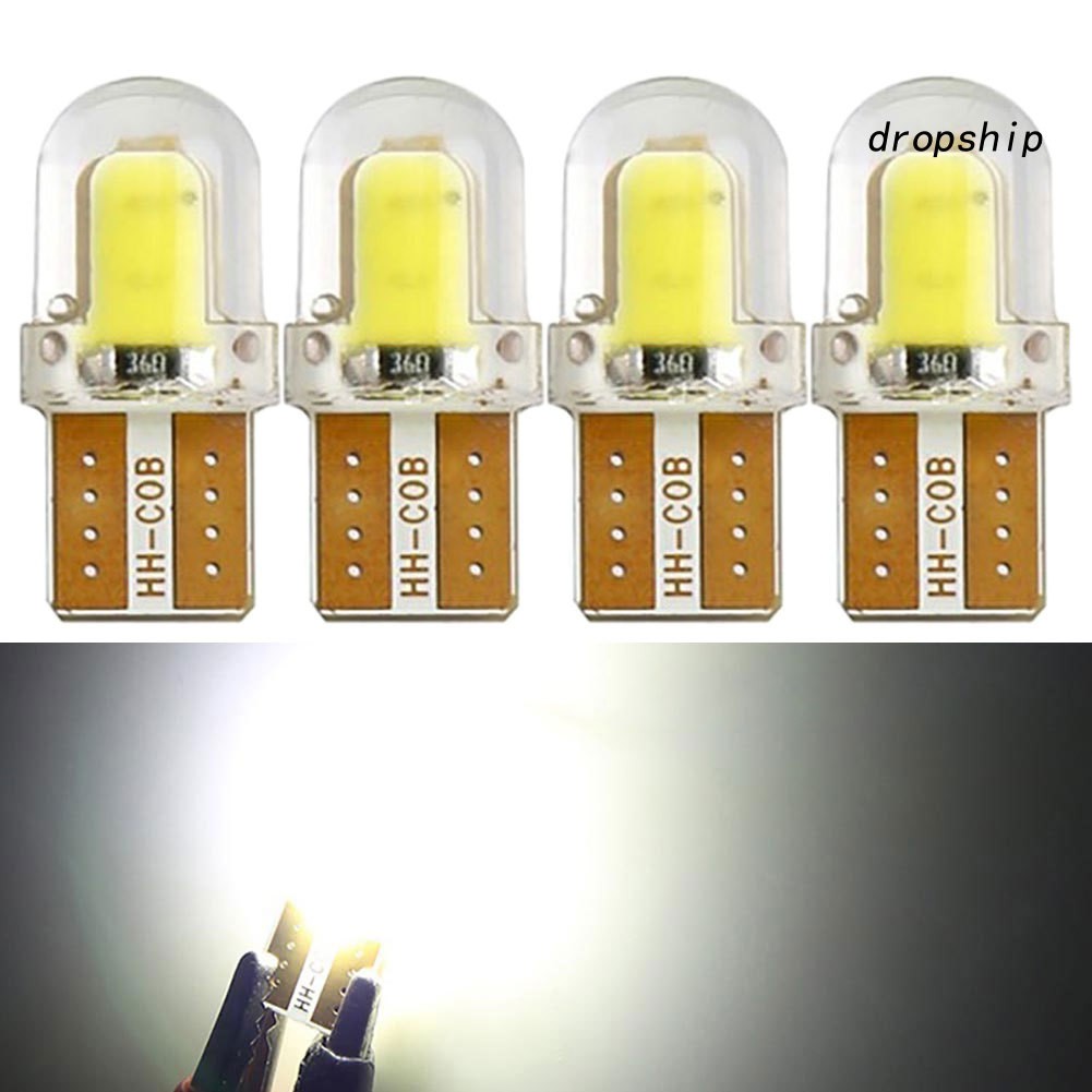 Set 4 bóng đèn led t10 w5w 12v chuyên dụng cho xe hơi