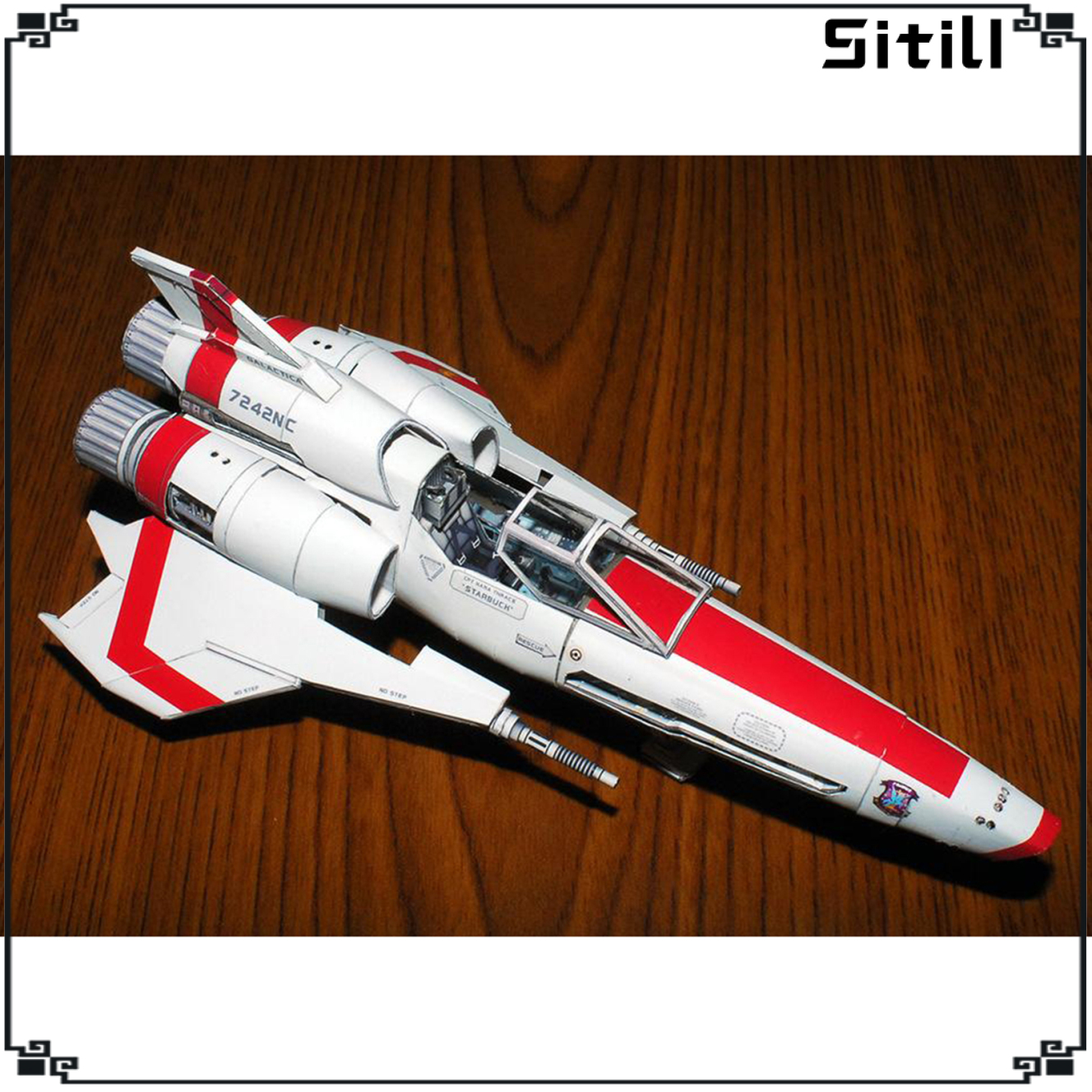 Mô Hình Tàu Chiến Battlestar Galactica Mk2 3d