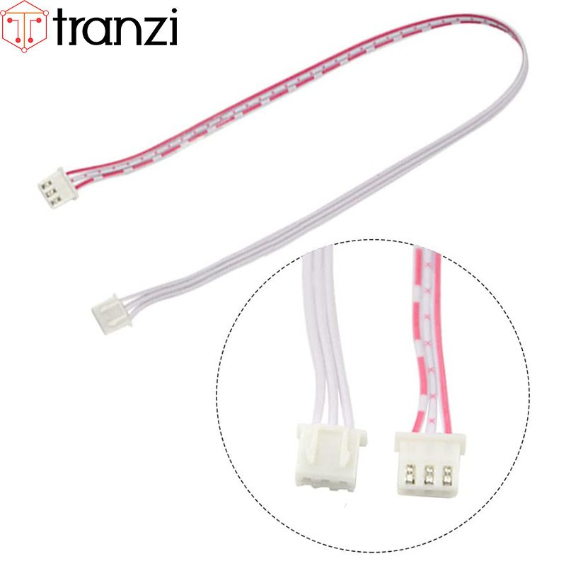 Dây cắm header 2.54mm XH2.54 3P 30cm 2 đầu bấm cùng hướng màu trắng đỏ - túi 10 cái