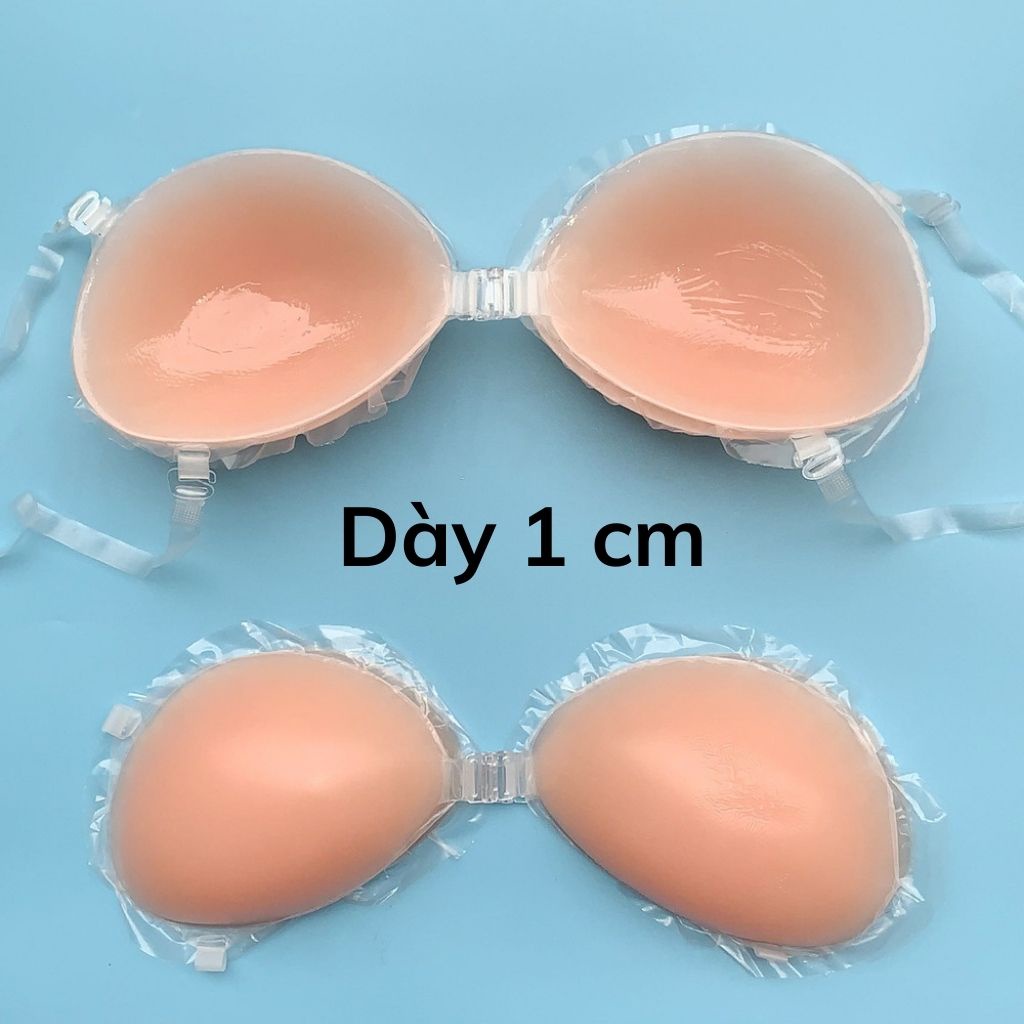 Miếng dán ngực ti silicon nâng ngực cài trước, áo dán ngực tạo khe nâng vòng 1 JOCOSI D4949