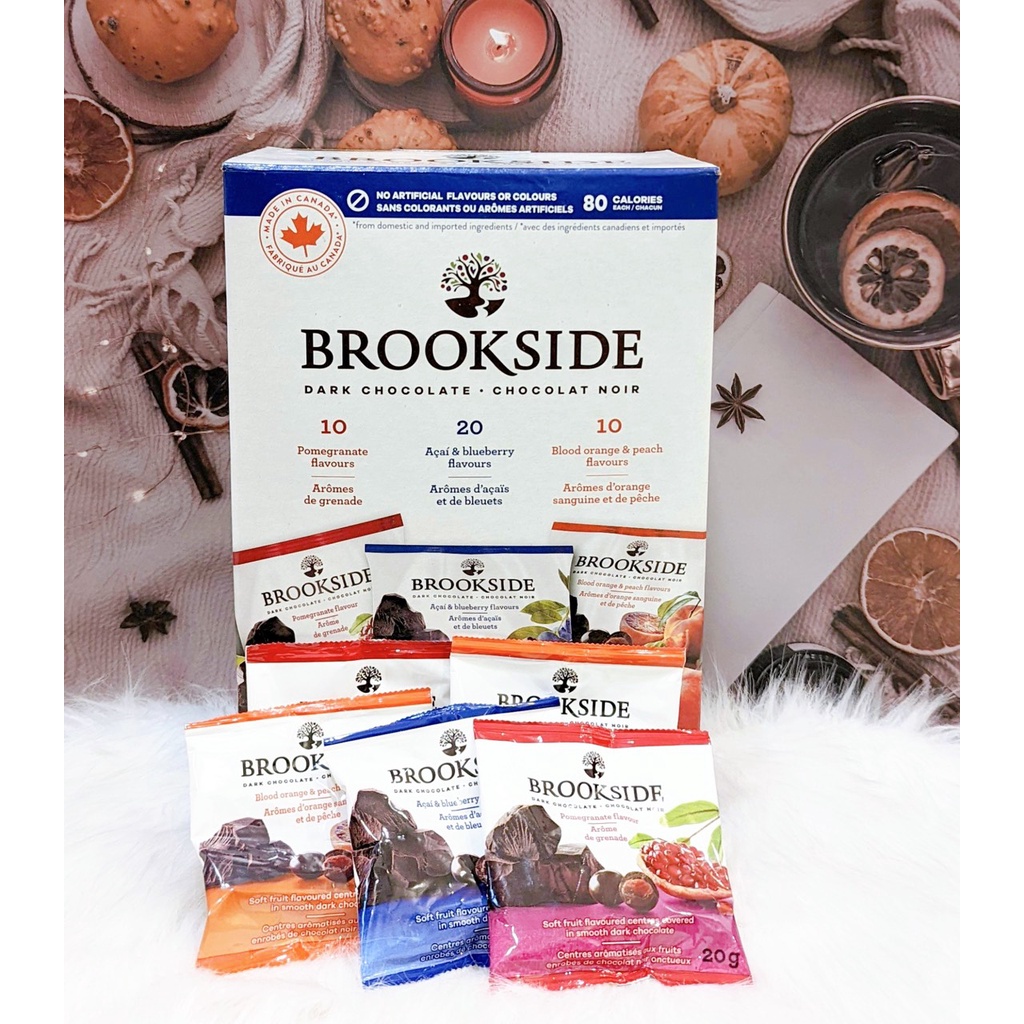 Socola nhân trái cây Brookside 20gr.