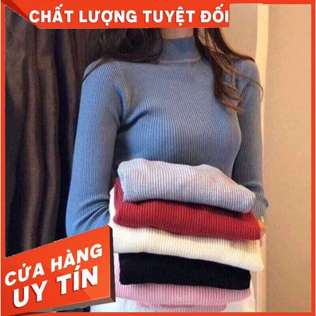 [Mã WA2420 giảm 20k đơn 150k] Áo Len cổ 3 phân nữ hàng quảng châu loại tốt rẻ vô địch | WebRaoVat - webraovat.net.vn