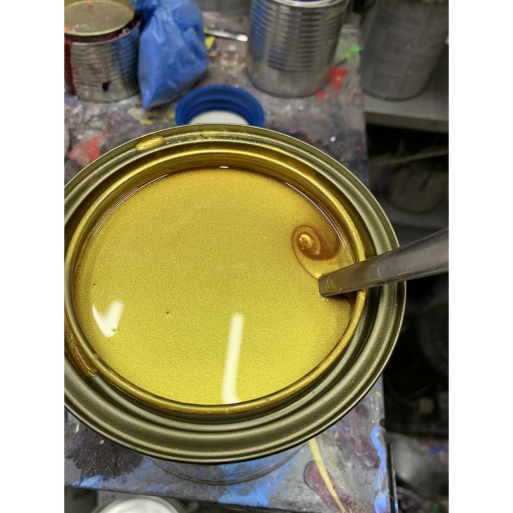 Sơn Màu Vàng Camay 24k (Sơn Oto Xe Máy) Đóng Lon 1Kg