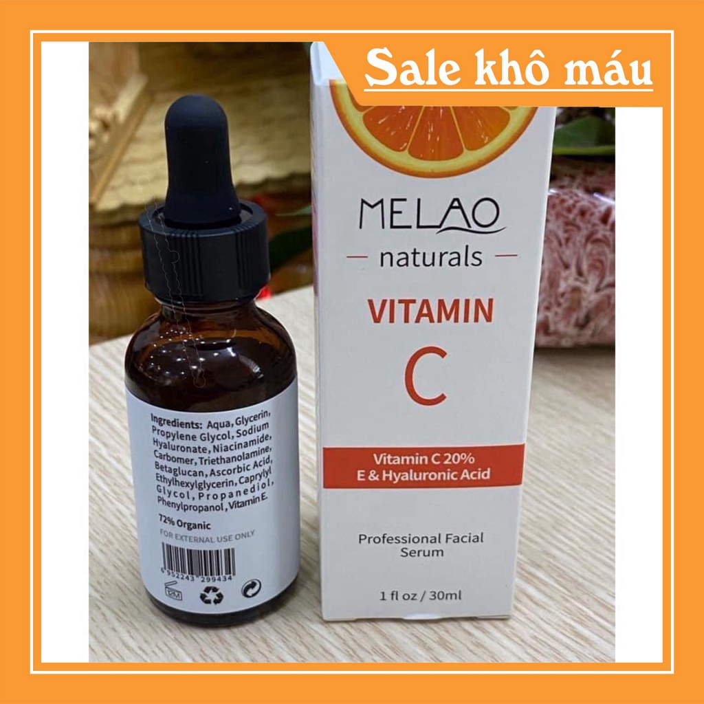 TL Vitamin C Melaolàm săn chắc cơ, giảm nếp nhăn giúp da trắng sáng, đặc biệt cải thiện đáng kể cho là da ở độ tuổi lão