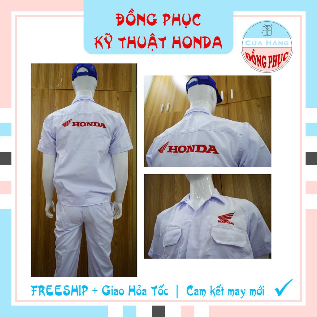 ĐỒNG PHỤC NHÂN VIÊN KỸ THUẬT VIÊN - KỸ THUẬT TRƯỞNG CHÍNH HÃNG HONDA, ĐÚNG CHUẨN CỦA HEAD, Gía sỉ!