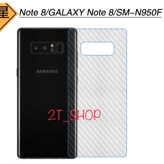 DÁN VÂN CARBON MẶT LƯNG GALAXY NOTE 8