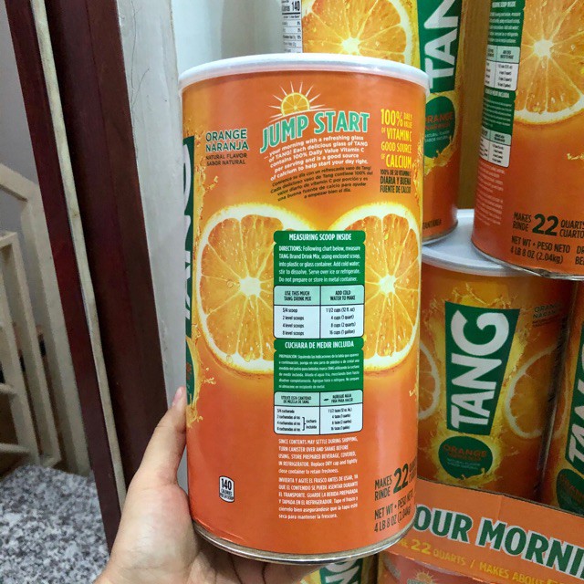 ❤️ Bột pha nước cam Tang 2.04kg Mỹ, thơm ngon, giàu vitamin C, tăng sức đề kháng