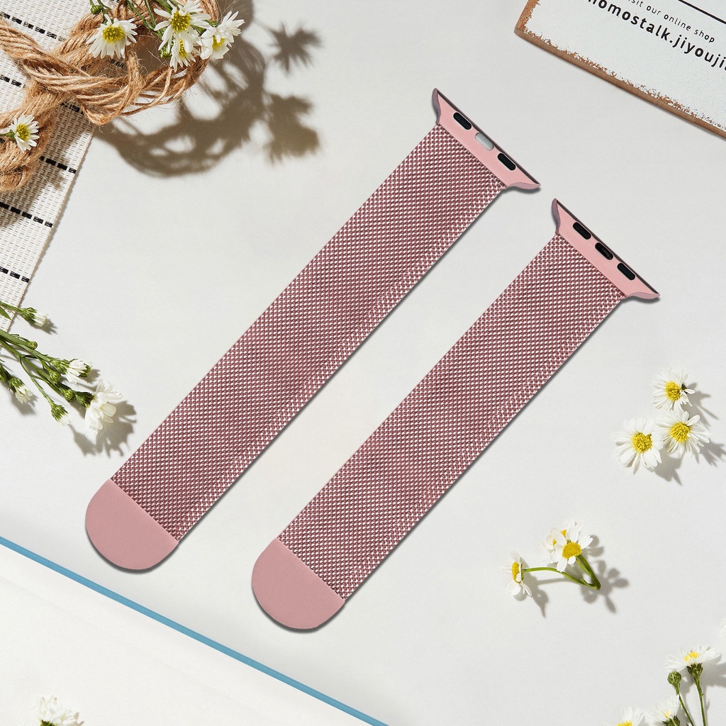 Dây Đeo Inox Milanese Màu Vàng Hồng Cho Đồng Hồ Thông Minh Apple watch 2/3/4/5