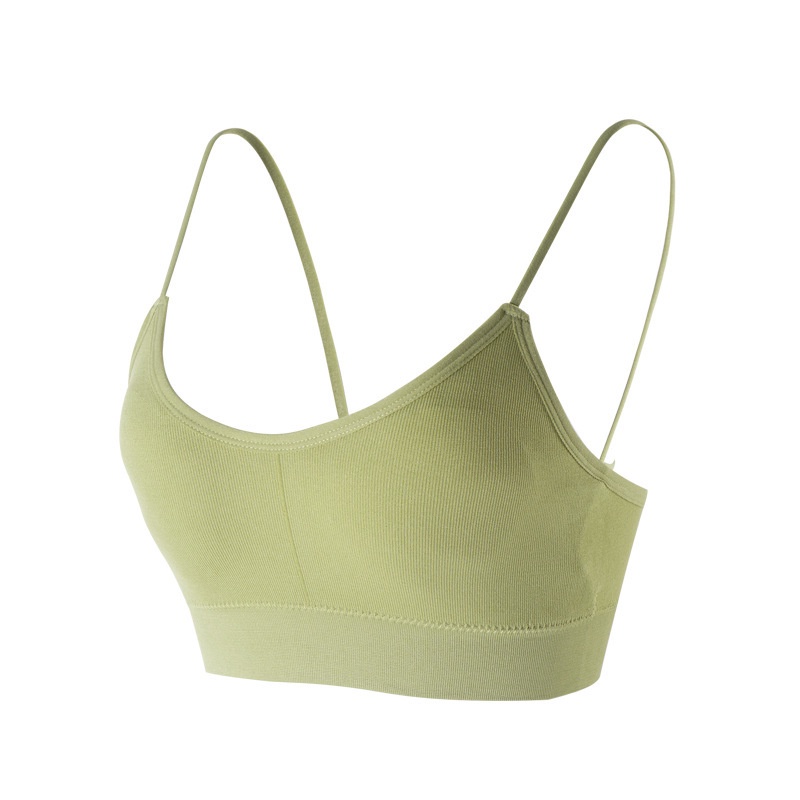 Áo bra nữ 2 dây kẻ sọc, Áo ngực mút mỏng không gọng, Bra cotton cao cấp co dãn SAVILL B7704