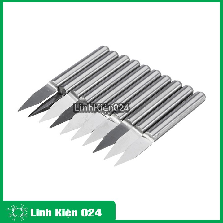 Bộ 10 Mũi Phay Vbit 30 Độ - 3MM