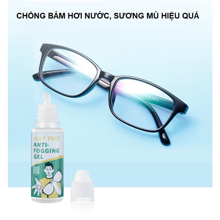 Gel Nano Just This 15ml đậm đặc chống bám hơi nước, sương mù đa năng phù hợp mọi loại gương, kính-Tặng kèm khăn lau