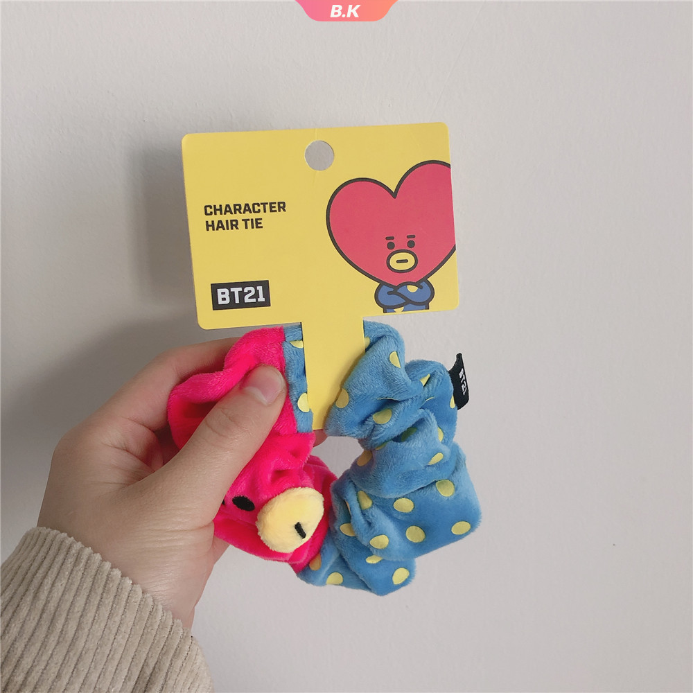 BTS Bangtan Boys BT21 Cartoon Hair Rope TATA COOKY CHIMMY KOYA MANG SHOOKY Fans Exclusive Cute Girl Rope Circle Headdress Tied Rope Gift【KU2】