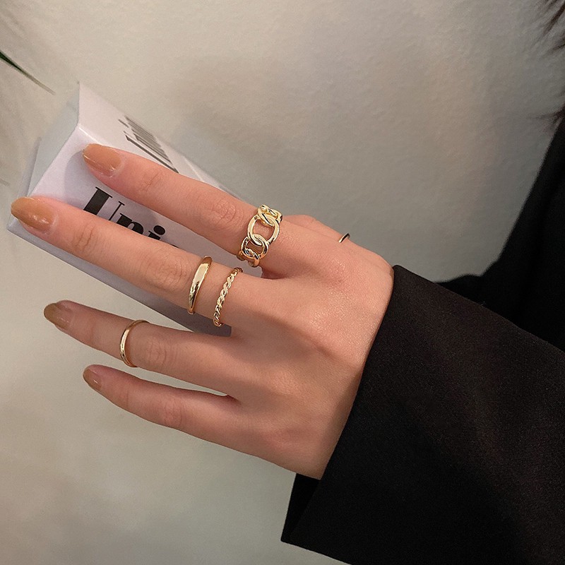 Bộ 5 Nhẫn Phong Cách La Mã Độc Đáo C52