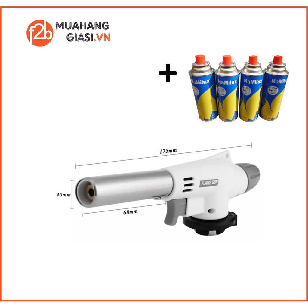 [ Combo Siêu Tiết Kiệm ] Khò Gas MINI FLAME GUN JAPAN N0 920 - Hàng Chuyên Dụng có Mồi