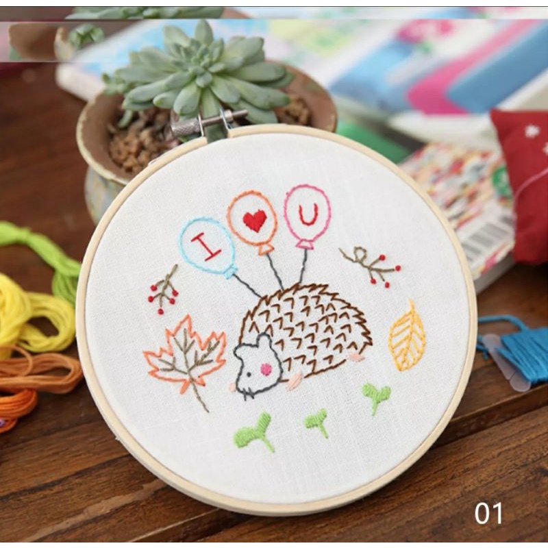 TẶNG KHUNG Set thêu DIY dành cho người mới bắt đầu