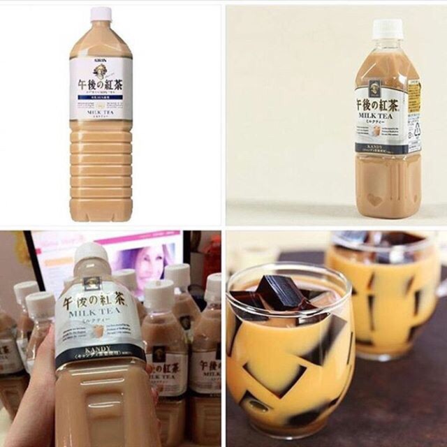 Combo 4 chai trà sữa kirin Nhật Bản 1,5L date 2022