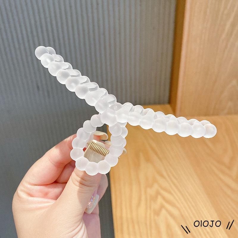 Kẹp Tóc Trong Suốt Cỡ Lớn Phong Cách Hàn Quốc Nhiều Màu Sắc Tùy Chọn