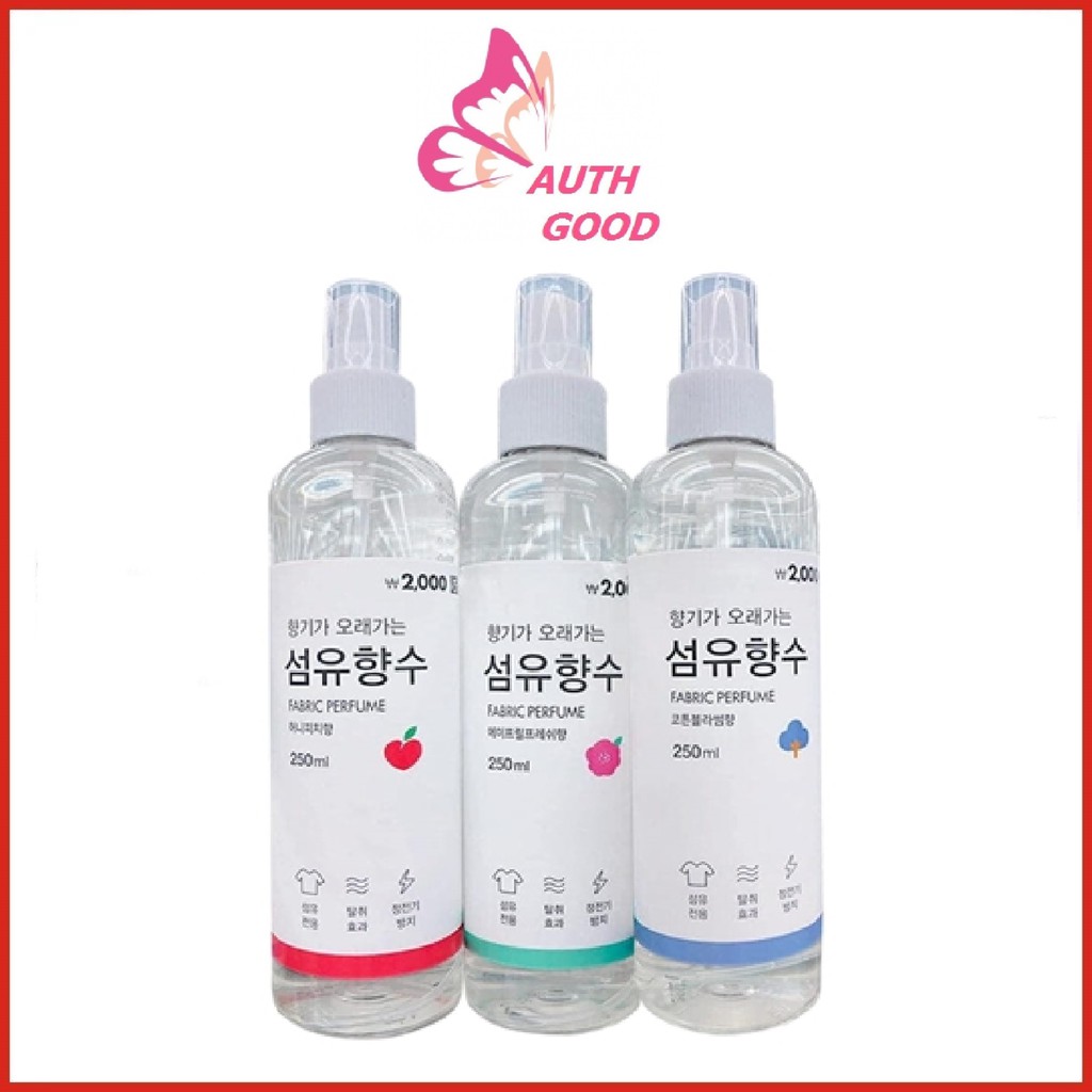 XỊT THƠM FREESHIP XỊT THƠM QUẦN ÁO FABRIC PERFUME HÀN QUỐC 250ml