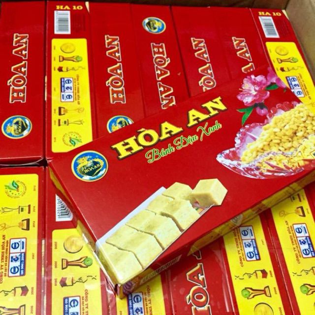 Hộp bánh đậu xanh Hoà An 200gr đặc sản Hải Dương