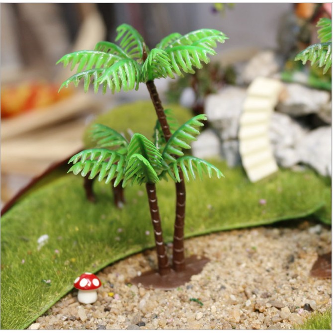 Mô hình cây dừa cảnh thích hợp tạo dáng bonsai, tiểu cảnh minature