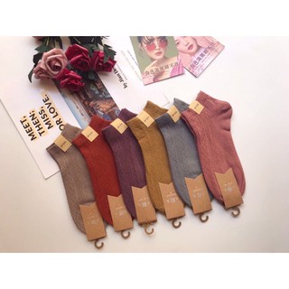 Set 10 đôi tất len gân hàn quốc cao cấp