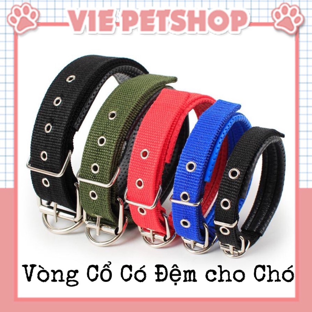 [GIAO MÀU NGẪU NHIÊN] Vòng Cổ Có Đệm Lót cho Chó | Vie PETSHOP