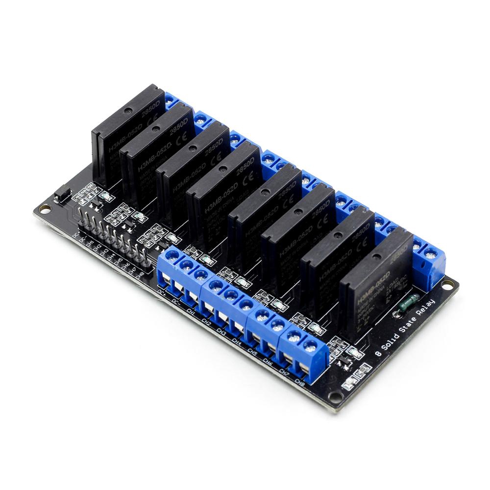 1pcs 1 2 4 6 8 Channel 3V-24V DC Relay Module Solid State Low Level SSR AVR DSP G3MB-202P Relay for Arduino