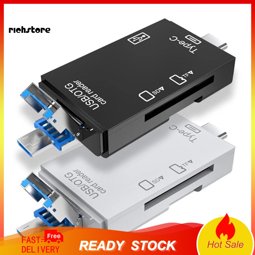 Đầu Đọc Thẻ Nhớ USB 2.0 Type-c Micro-SD TF Đa Năng 3 Trong 1 | BigBuy360 - bigbuy360.vn