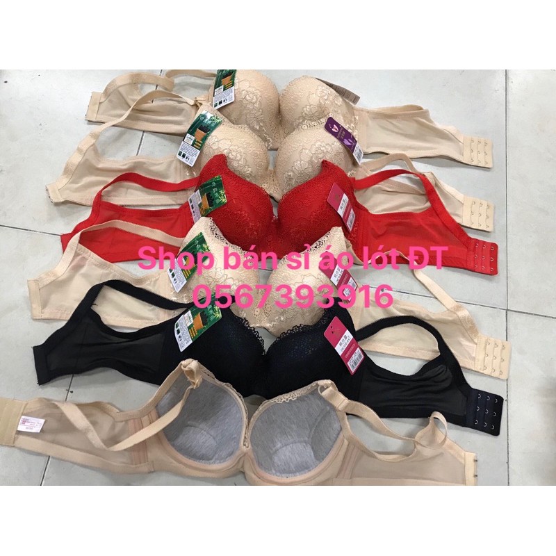 áo lót 811 ren đệm mỏngchất ren sợi tre bên trong lót cổ totton vi đeo thật em tự quay a