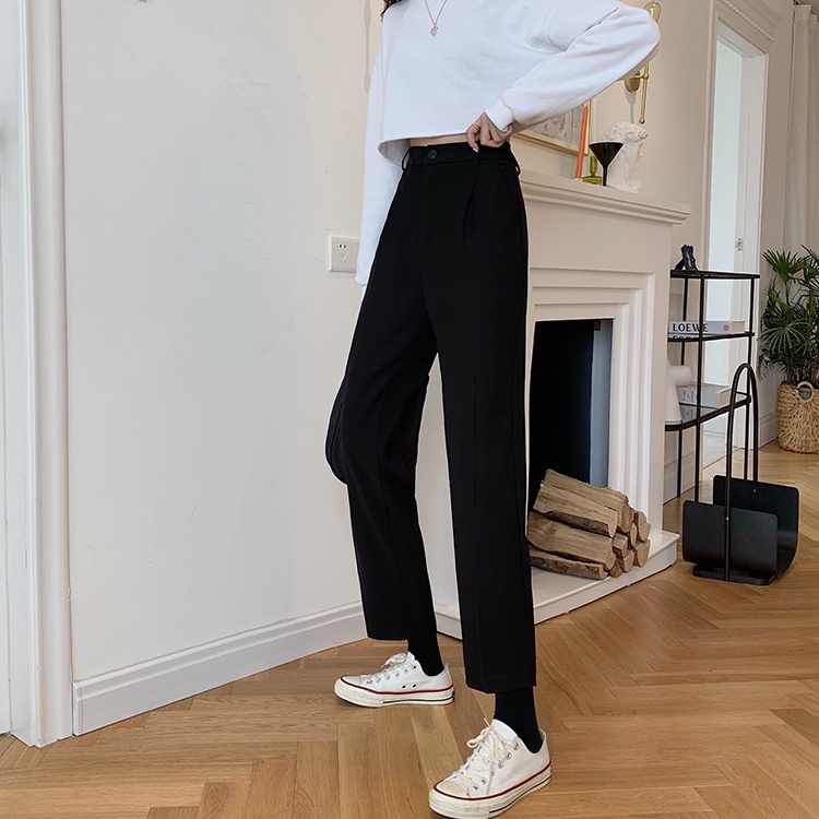 Quần dài nữ SUXI cạp cao thanh lịch thời trang mùa thu